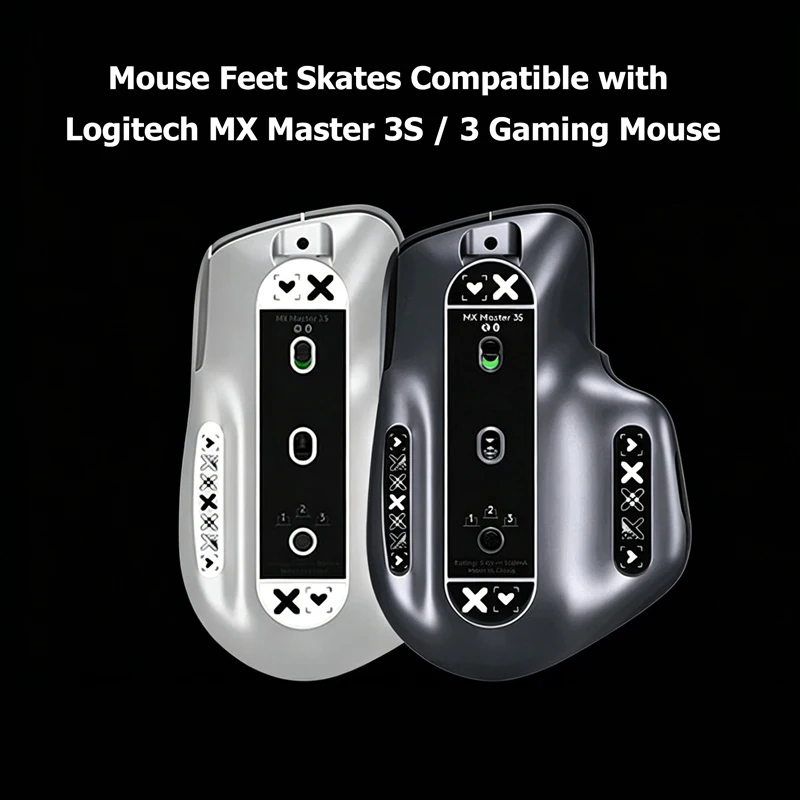 Office Technician - 2,5D gebogene, gehärtete Glas-Mausfüße für Logitech