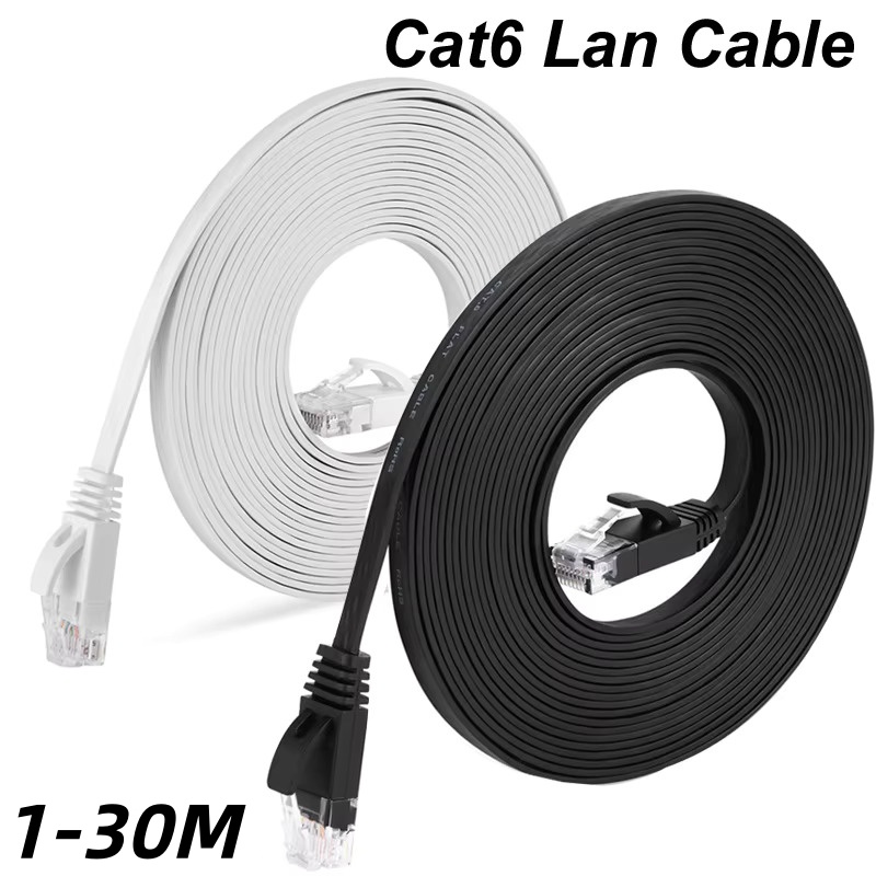Power Over Ethernet - 1000 Mbit/s flaches Ethernet Cat6 Lan